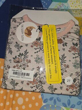 2t 2piece Timeless meadow pj set the sleepy sloth